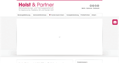 Desktop Screenshot of holst-und-partner.de