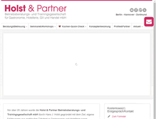 Tablet Screenshot of holst-und-partner.de